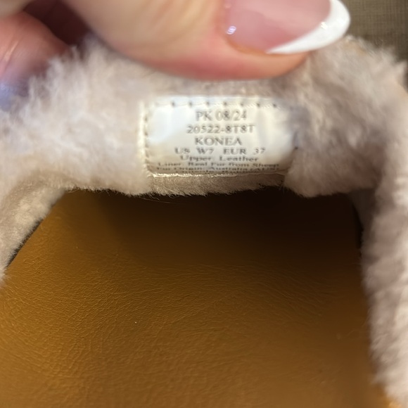 OLUKAI Konea Leather Shearling Lined Mule, 7 - Picture 10 of 11